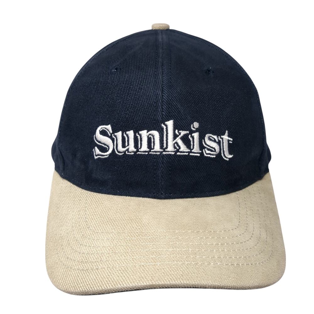 Sunkist Slideback Baseball Cap Blue One Size Adjustable Embroidered 6 Panel
